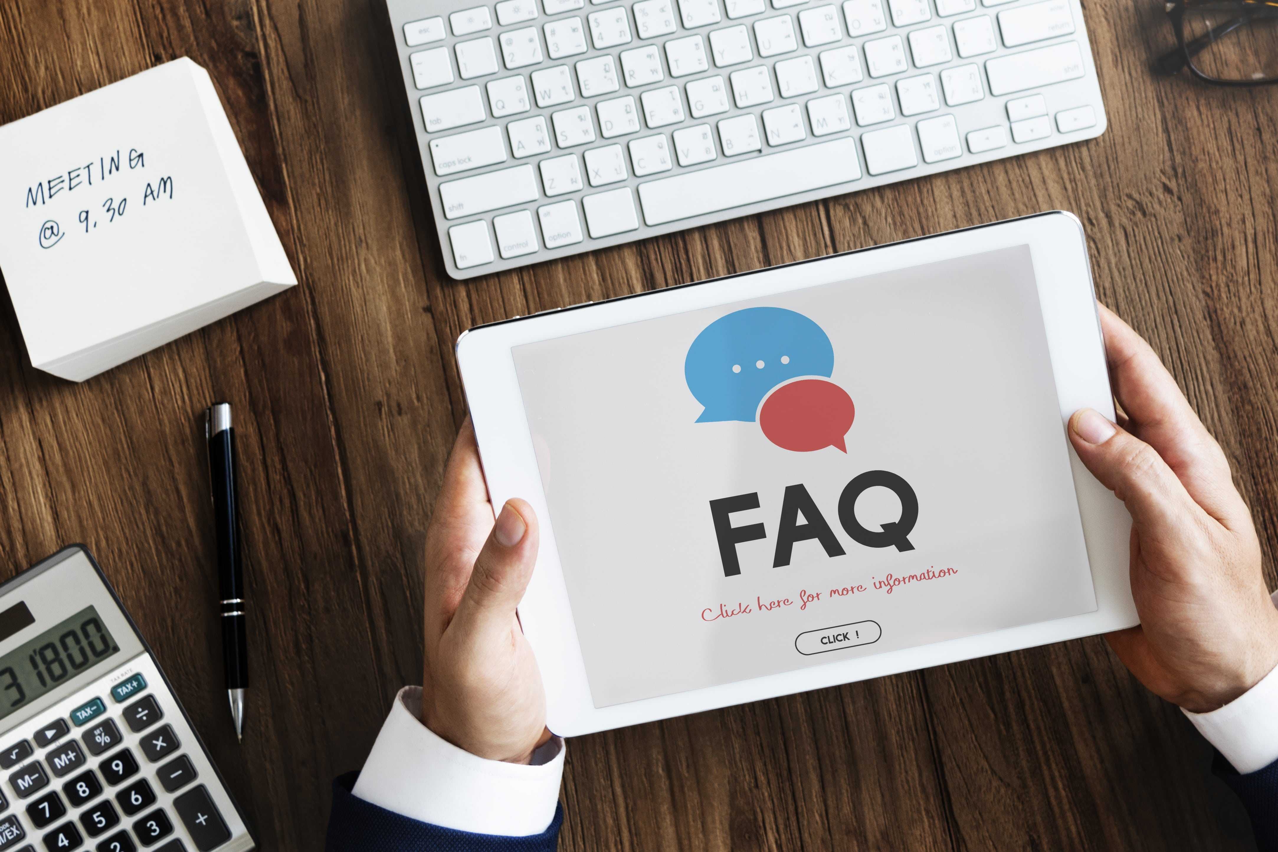 Medinice FAQ subpage